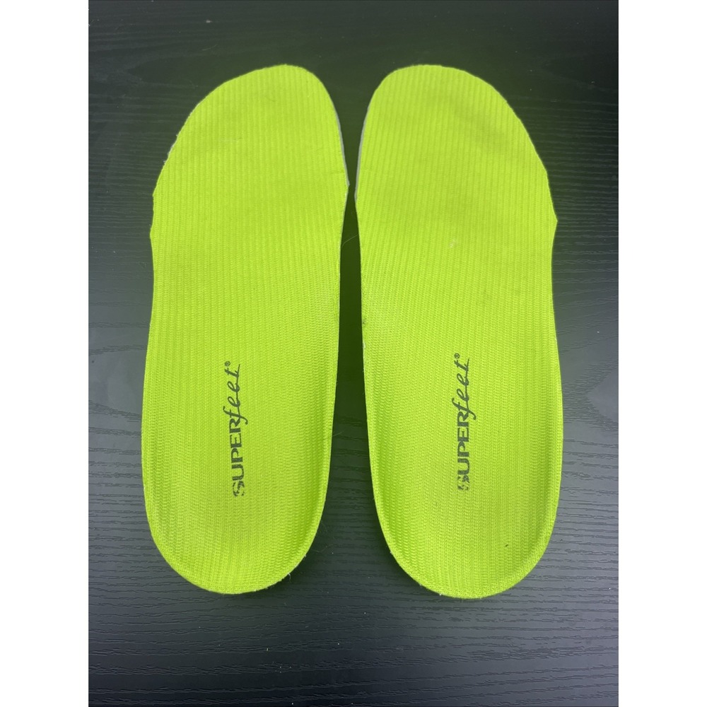 Superfeet Green Insoles Unisex Size E High Arch Support Shoe Inserts